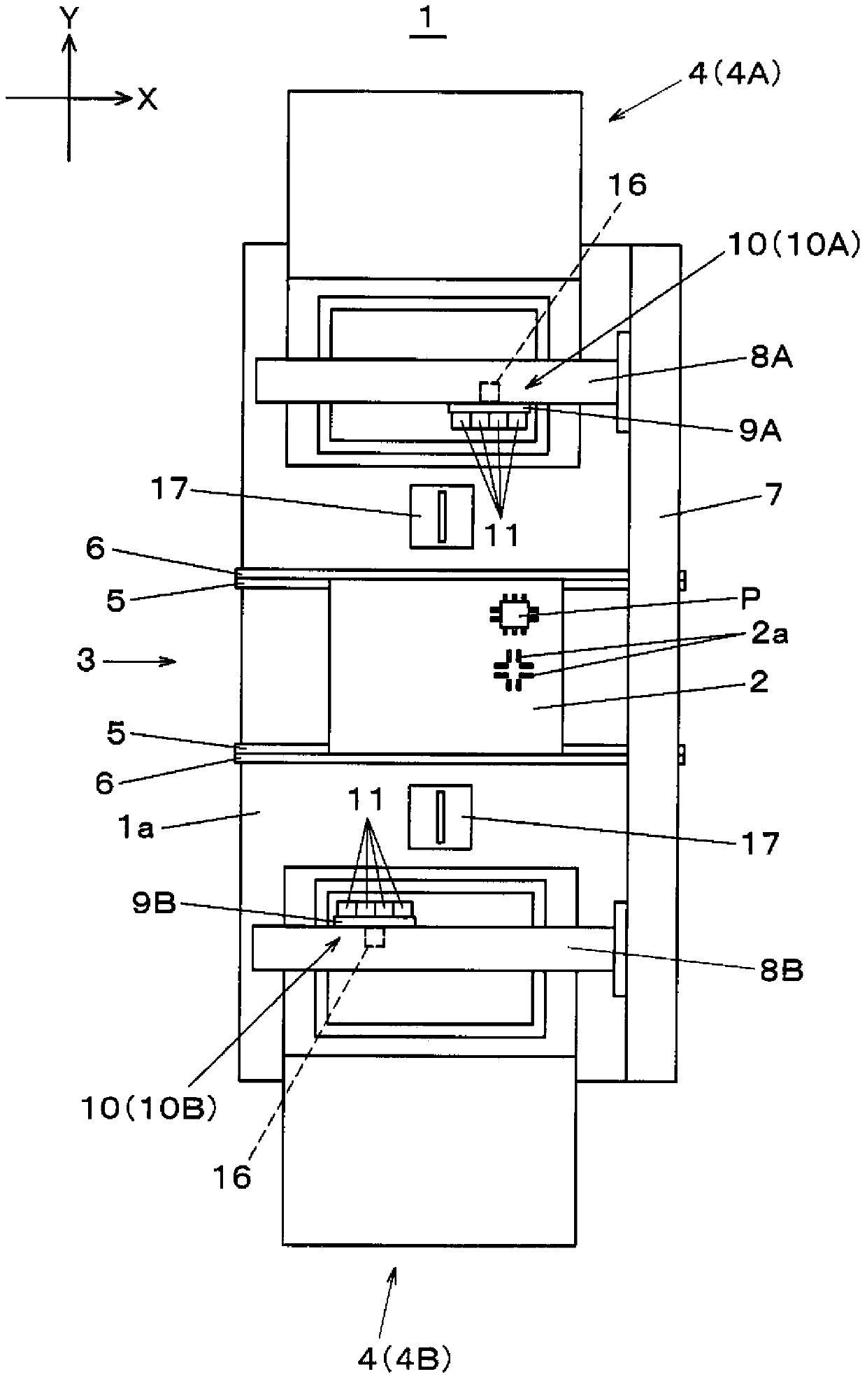 Charging tray type feeder, electronic component loading device and carrier transferring method