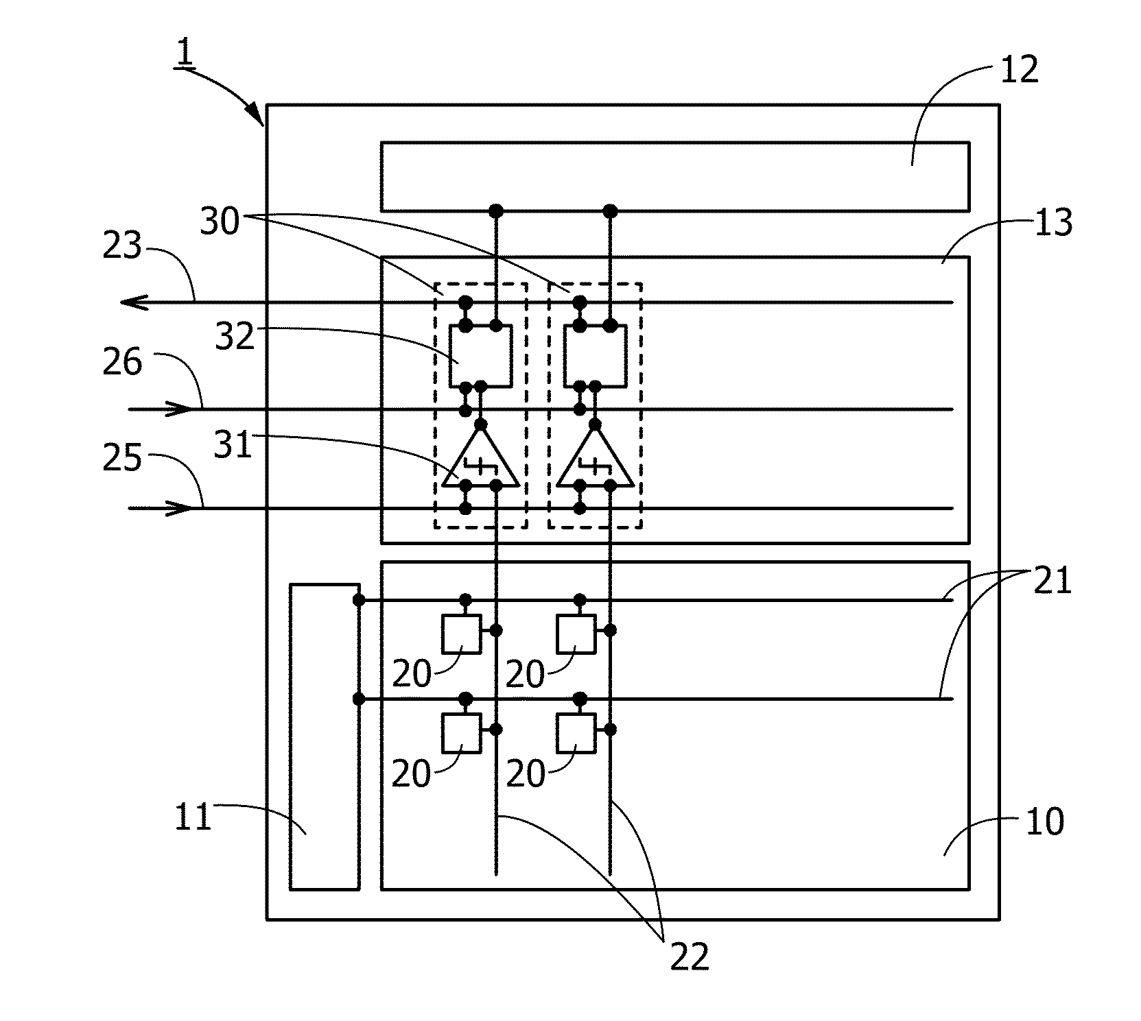 Image sensor, camera, surveillance system, and method for driving the image sensor