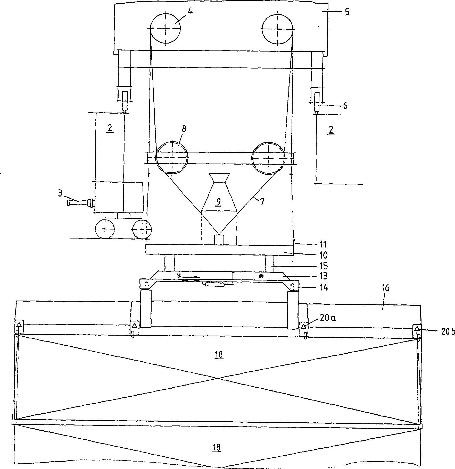 Apparatus for precisely locating and stacking containers according to target