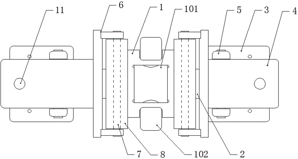 Label flattening mechanism