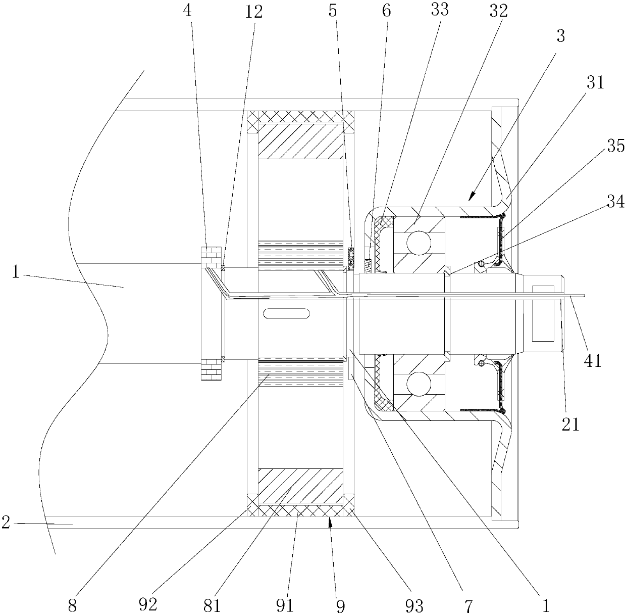 Intelligent roller structure of belt conveyor