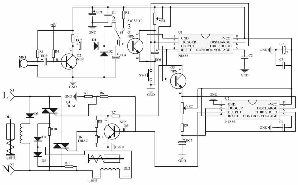 Newborn cradle control circuit for obstetrics and gynecology department