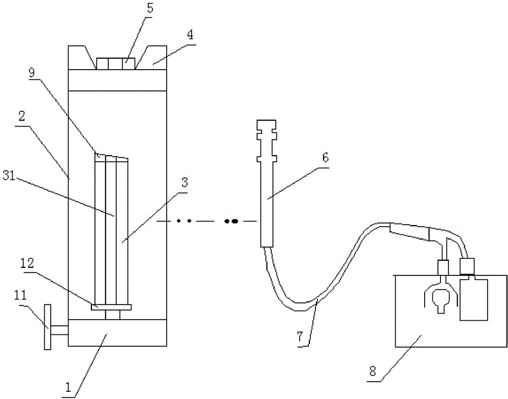 Near-infrared nondestructive testing device for fruits