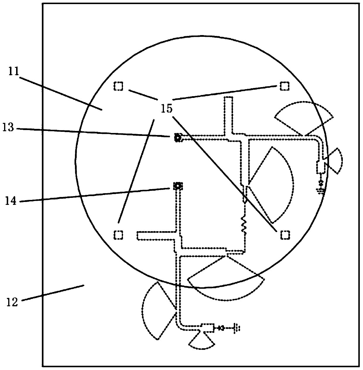 A compact wide power input dual polarized rectenna