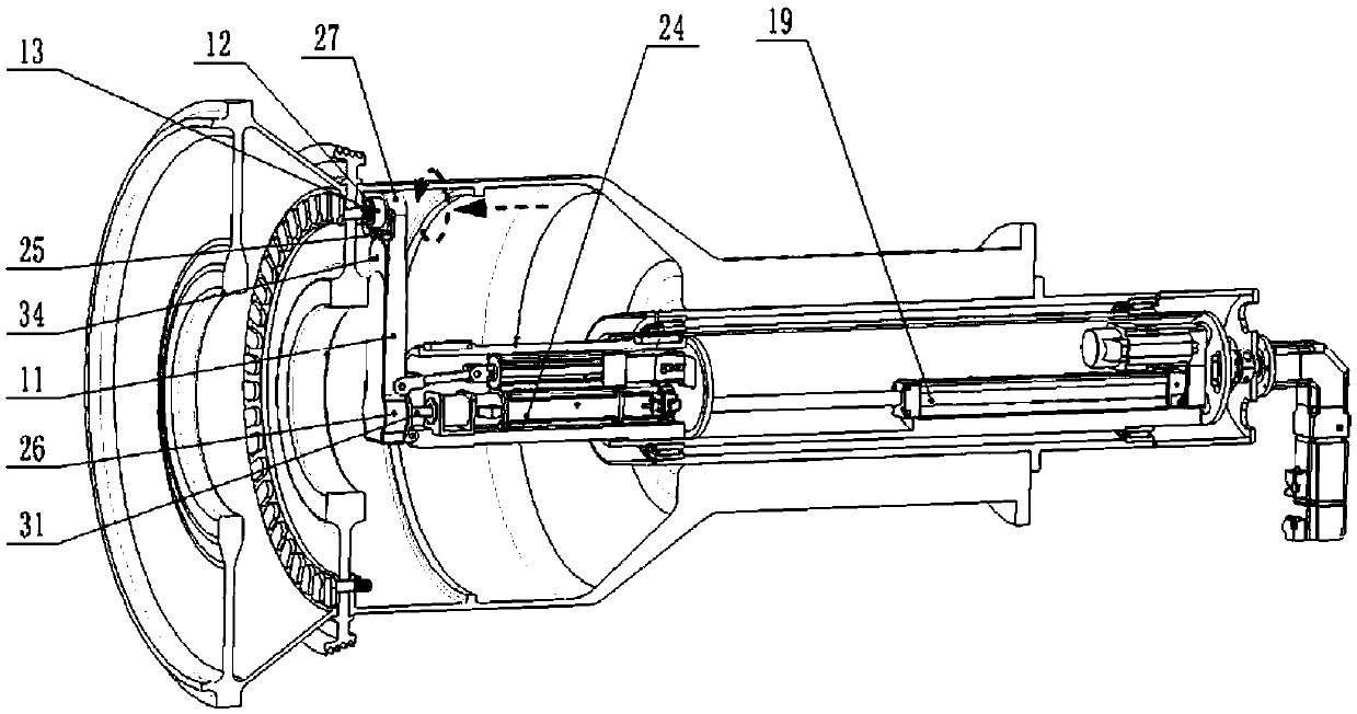 Device and method for tightening rear nut of aero-engine high-pressure rotor sealing disc