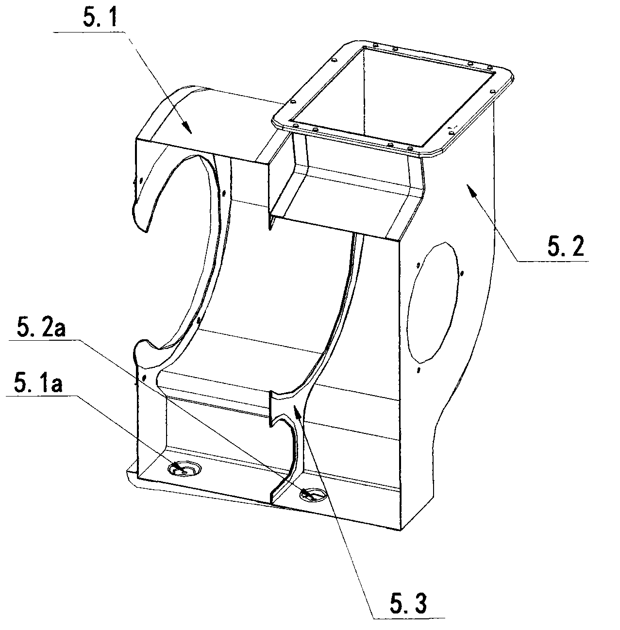 Relay flow fan and extractor hood with same