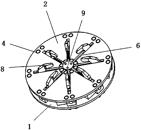 Complex component clamping active control flexible clamp