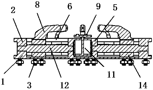 Complex component clamping active control flexible clamp