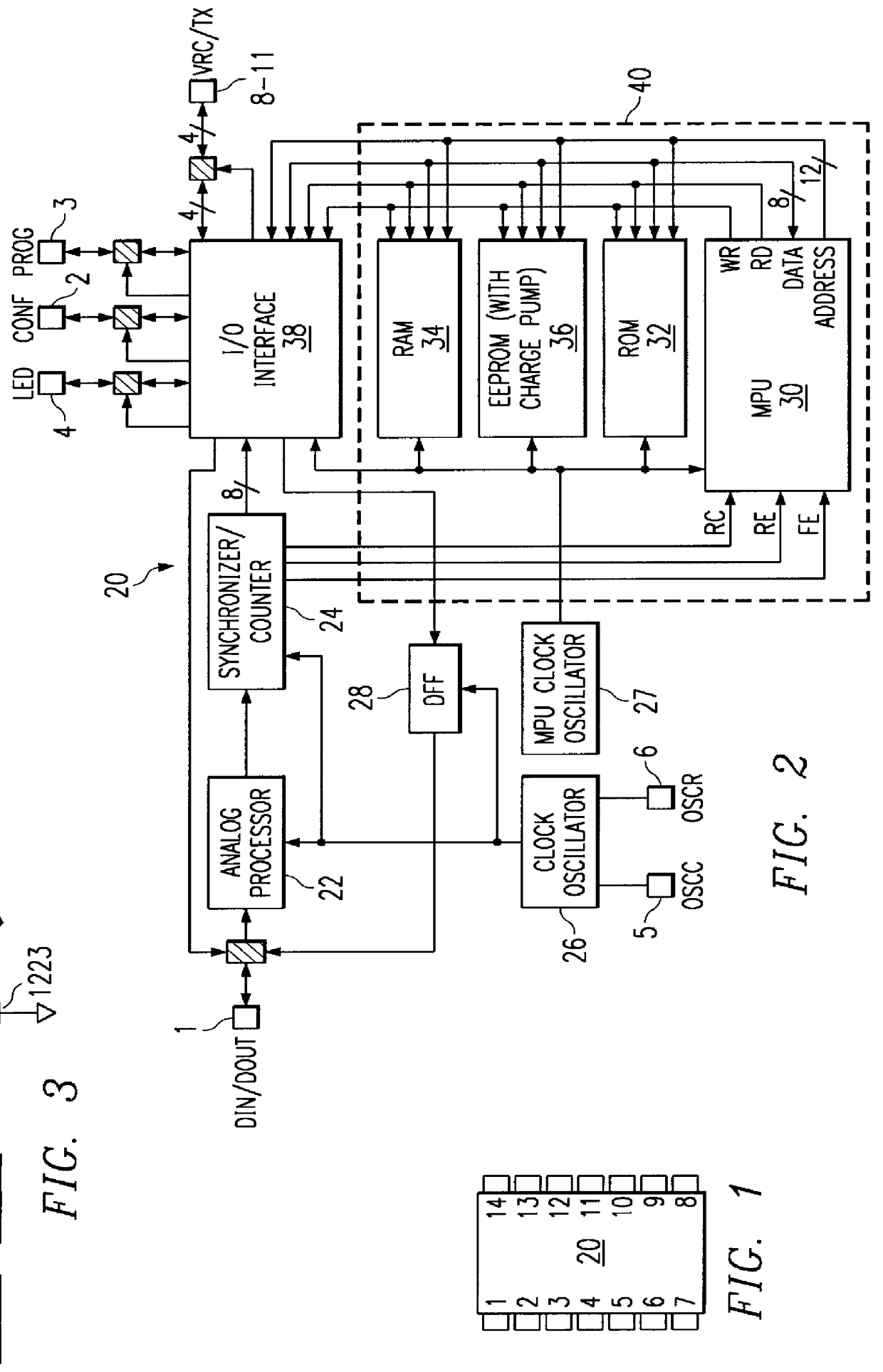 Decryption and encryption transmitter/receiver with self-test, learn and rolling code