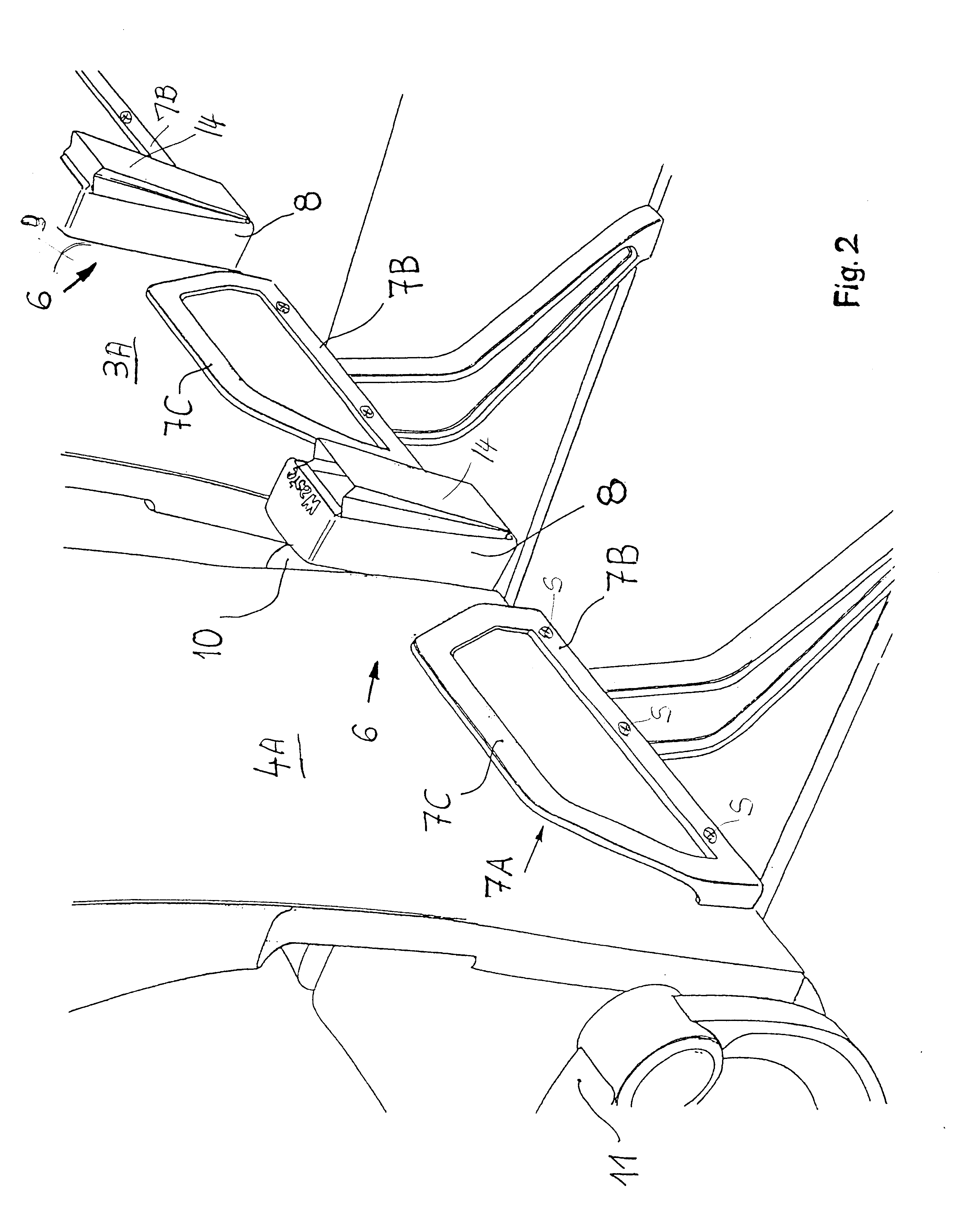 Passenger chair with a convenience device