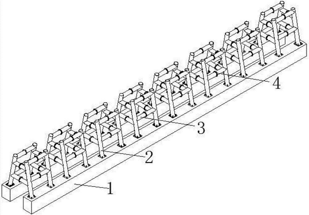 Steel water stone separation blocking dam and mounting method thereof