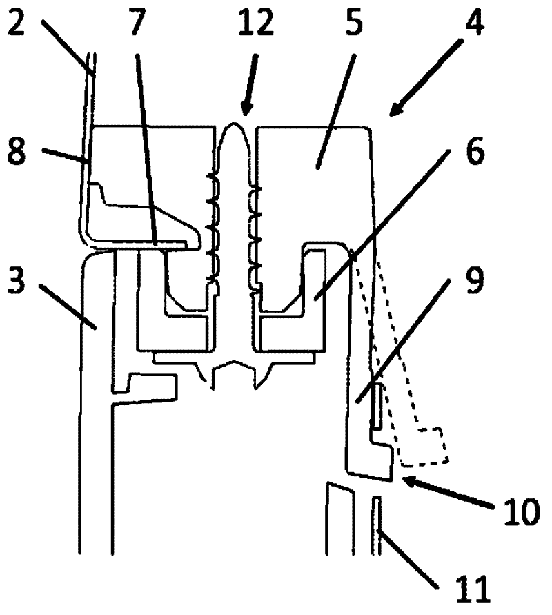 Front structure for a motor vehicle