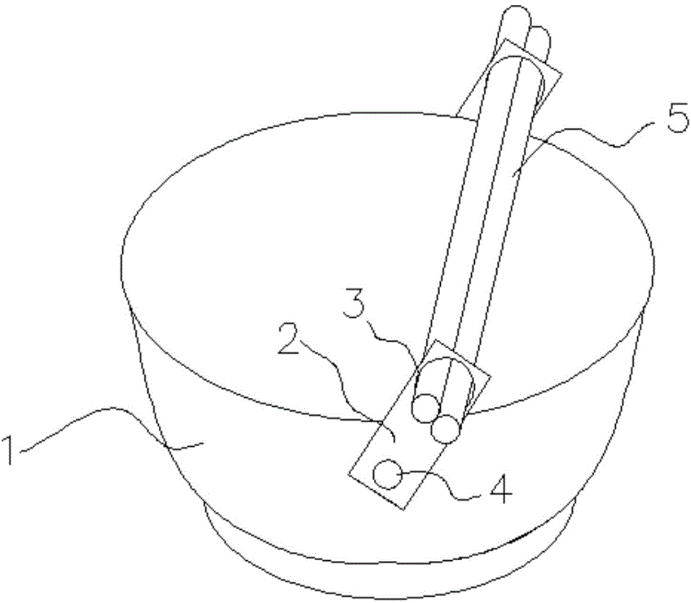 Bowl with swinging lugs