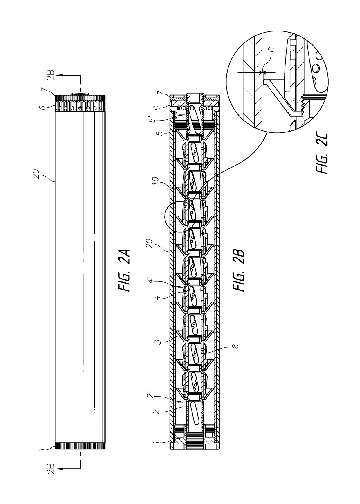 Modular gun silencer