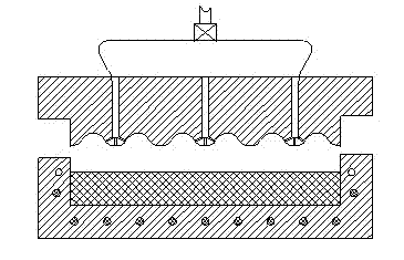 Forming die and forming method for nano-diaphragm special for filter press