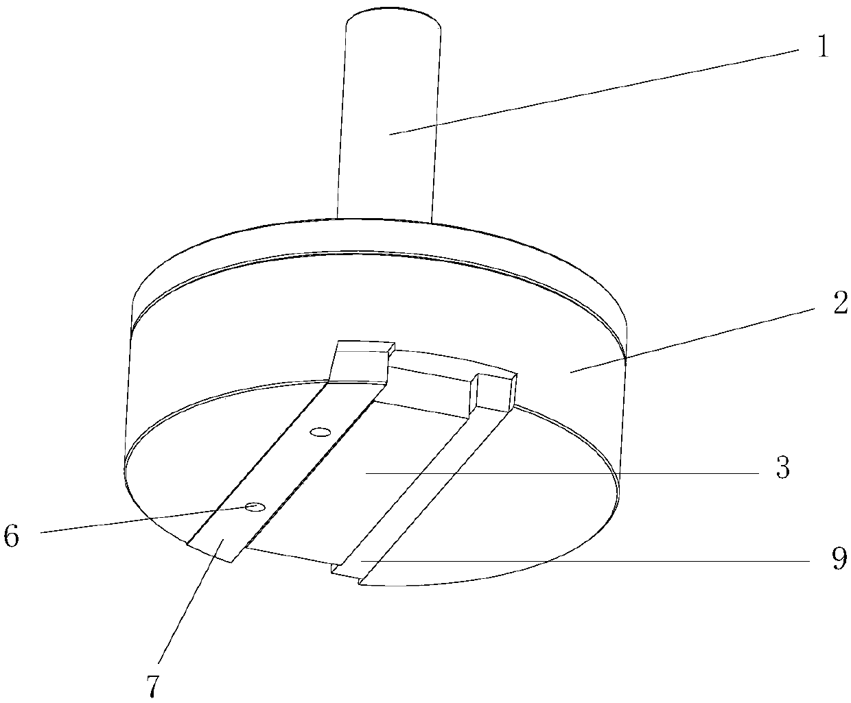 Bottom mold fixture device for metallographic sample automatic grinding and polishing machine