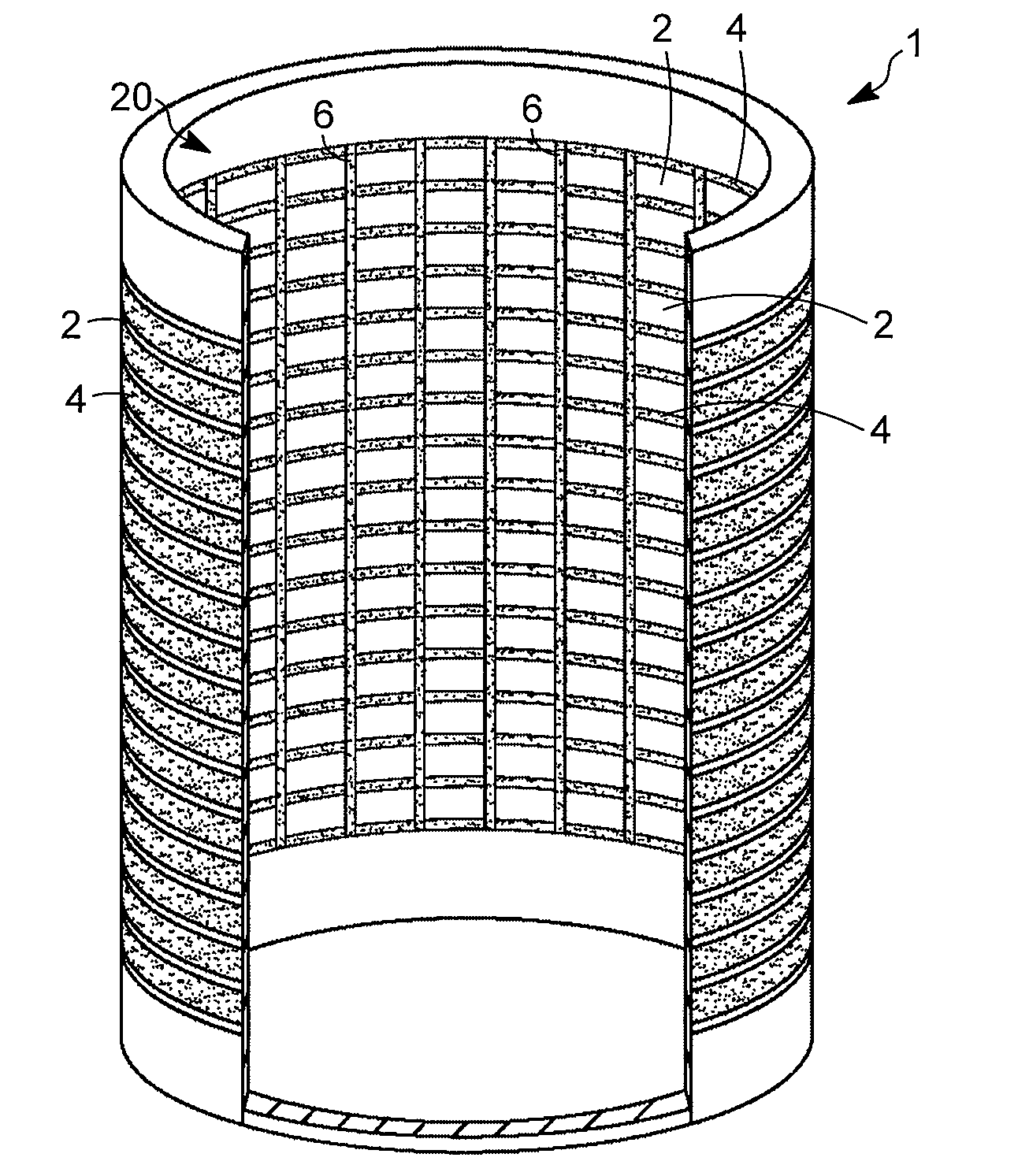 Fluid distribution in radial flow reactors including moving bed reactors