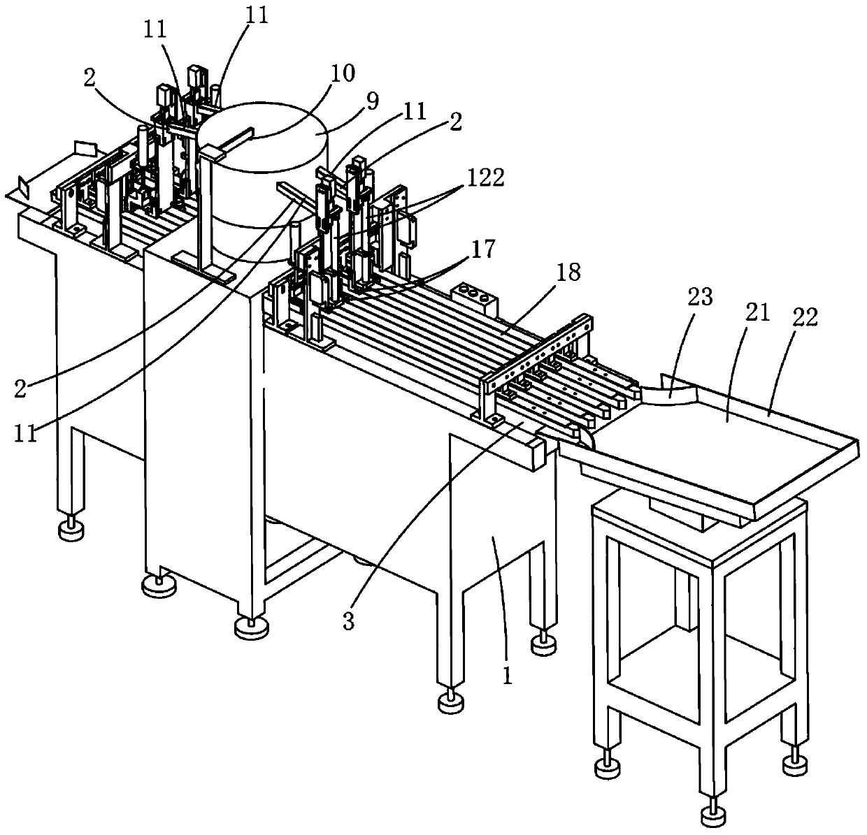 Pill counting and filling machine