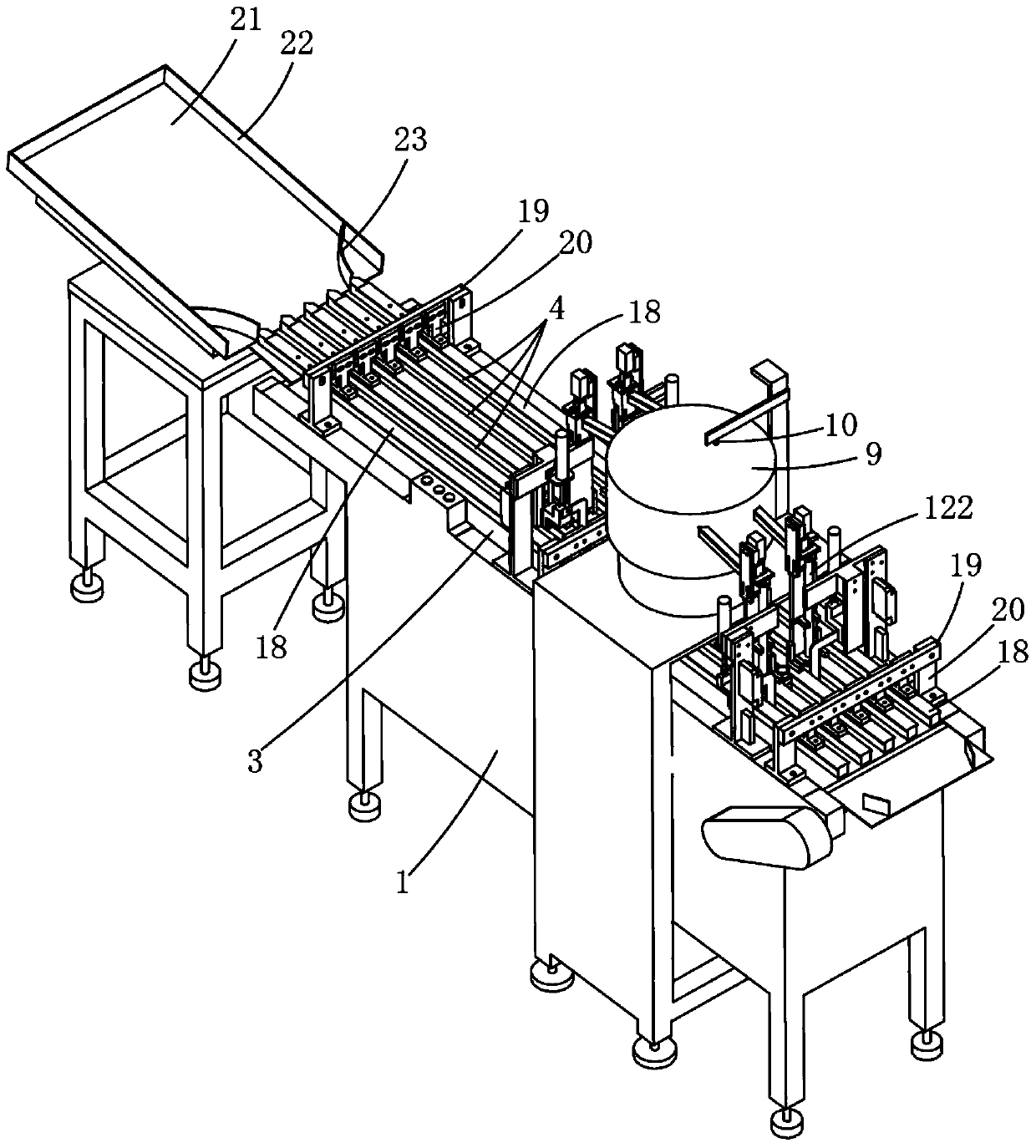 Pill counting and filling machine