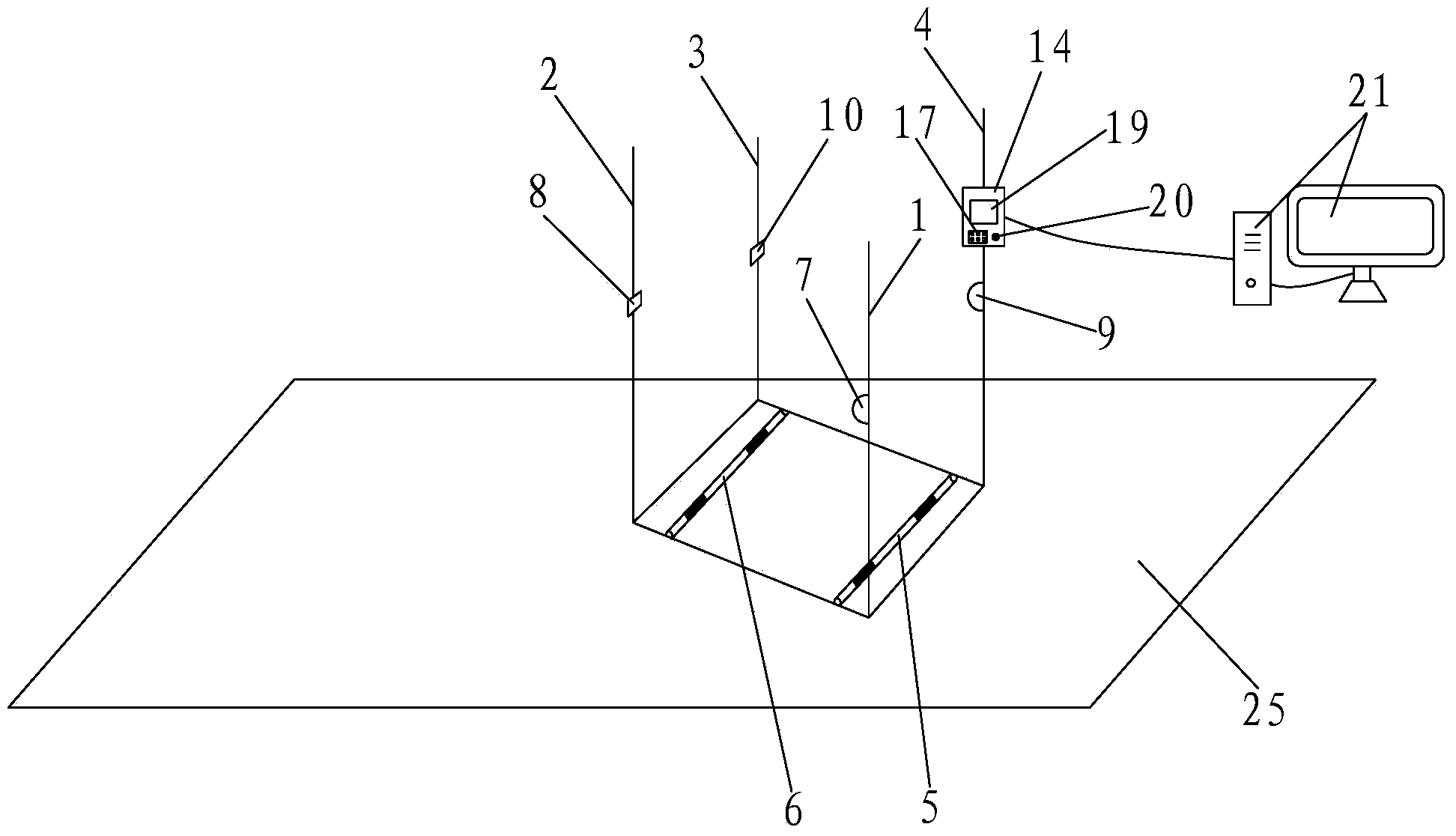 Skew bridge load test loading vehicle positioning system and method