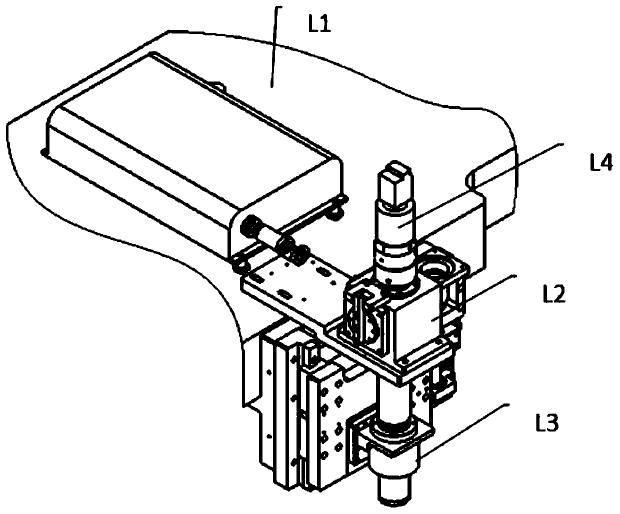 Laser turning device, laser processing light path system and light path debugging method