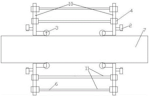 Paint spraying device for pipeline