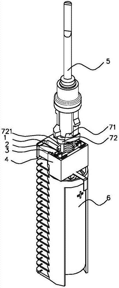 Brush holder driving device for electric toothbrush