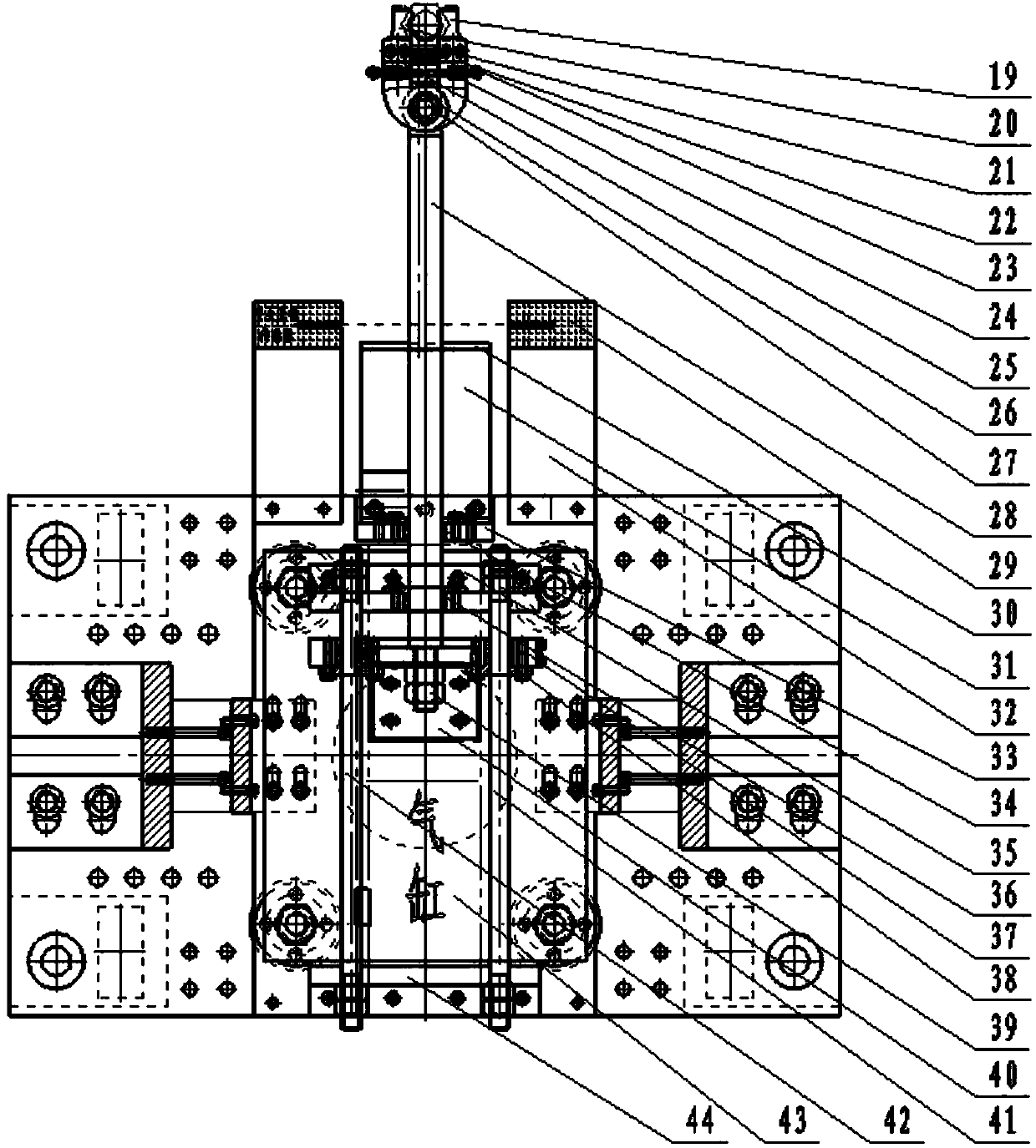 Automatic reclaiming device and method for j53‑300t friction press