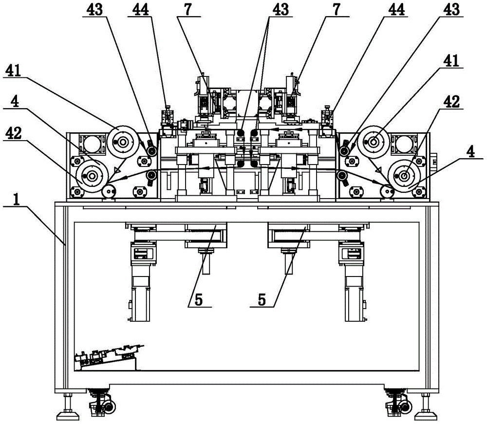 Reinforcement plate automatic false sticker machine