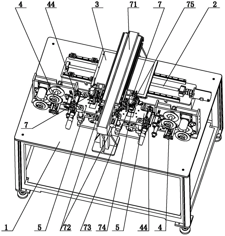 Reinforcement plate automatic false sticker machine