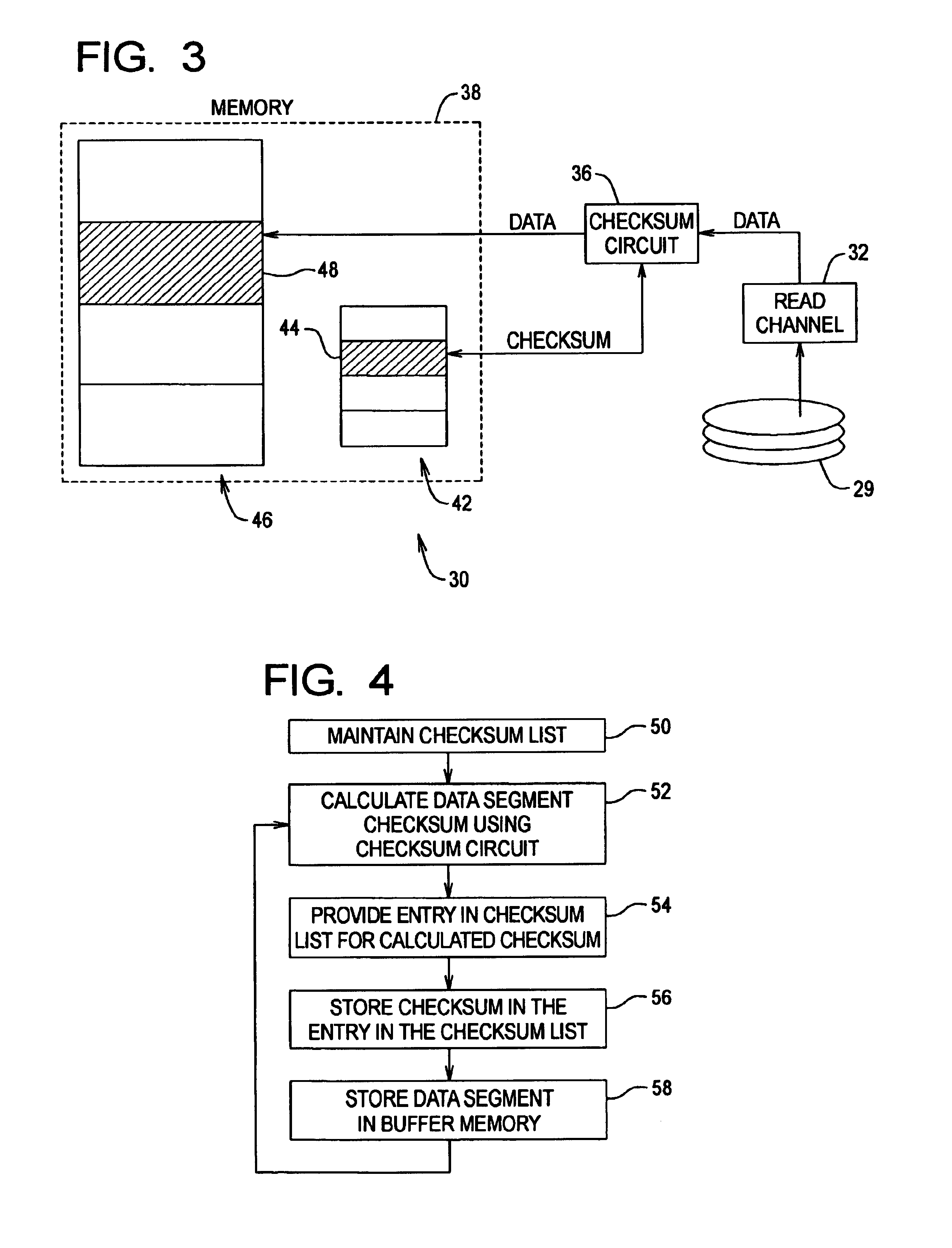 Data checksum method and apparatus