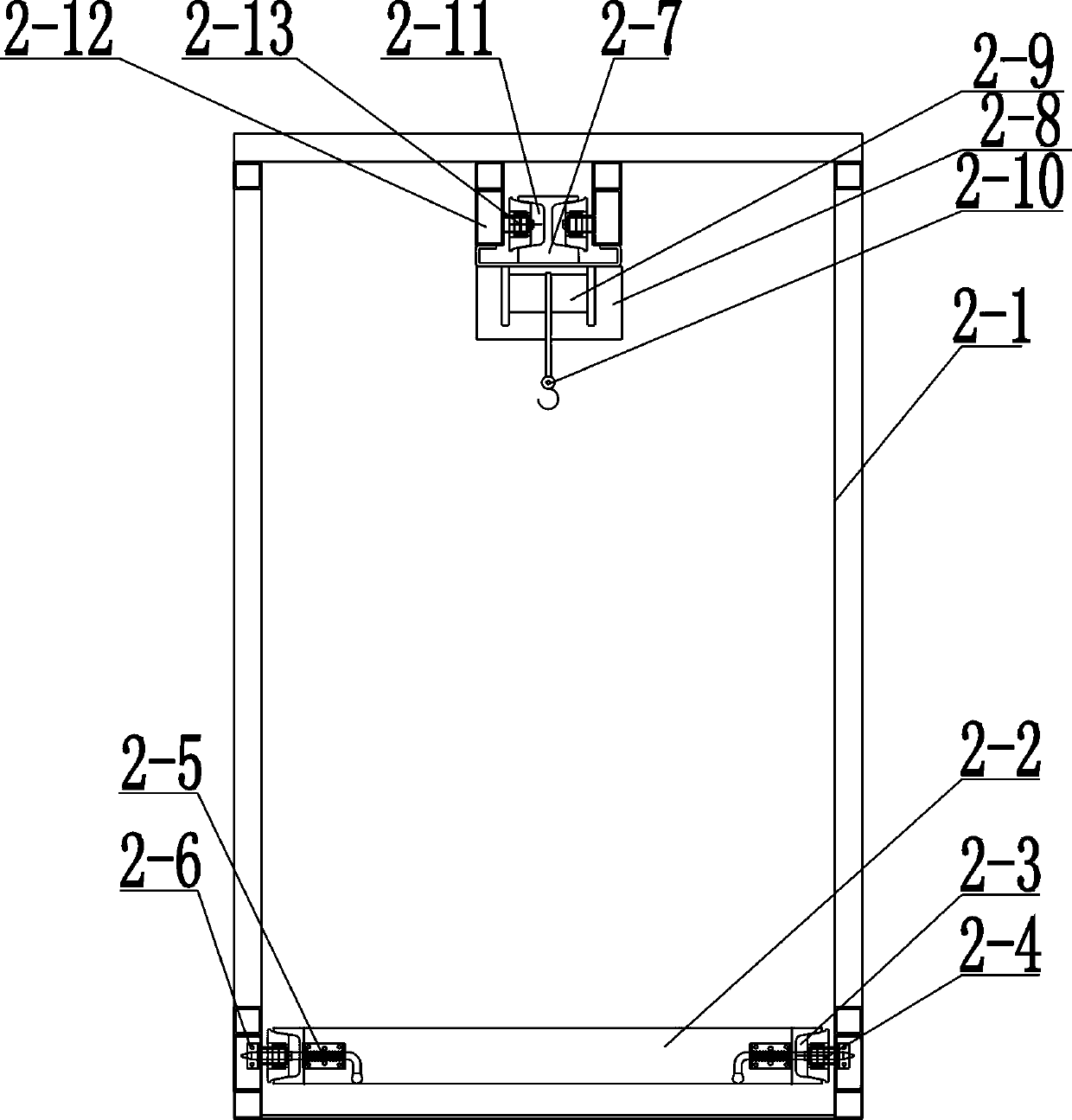 Integrated carrier vehicle body of theodolite carrier vehicle