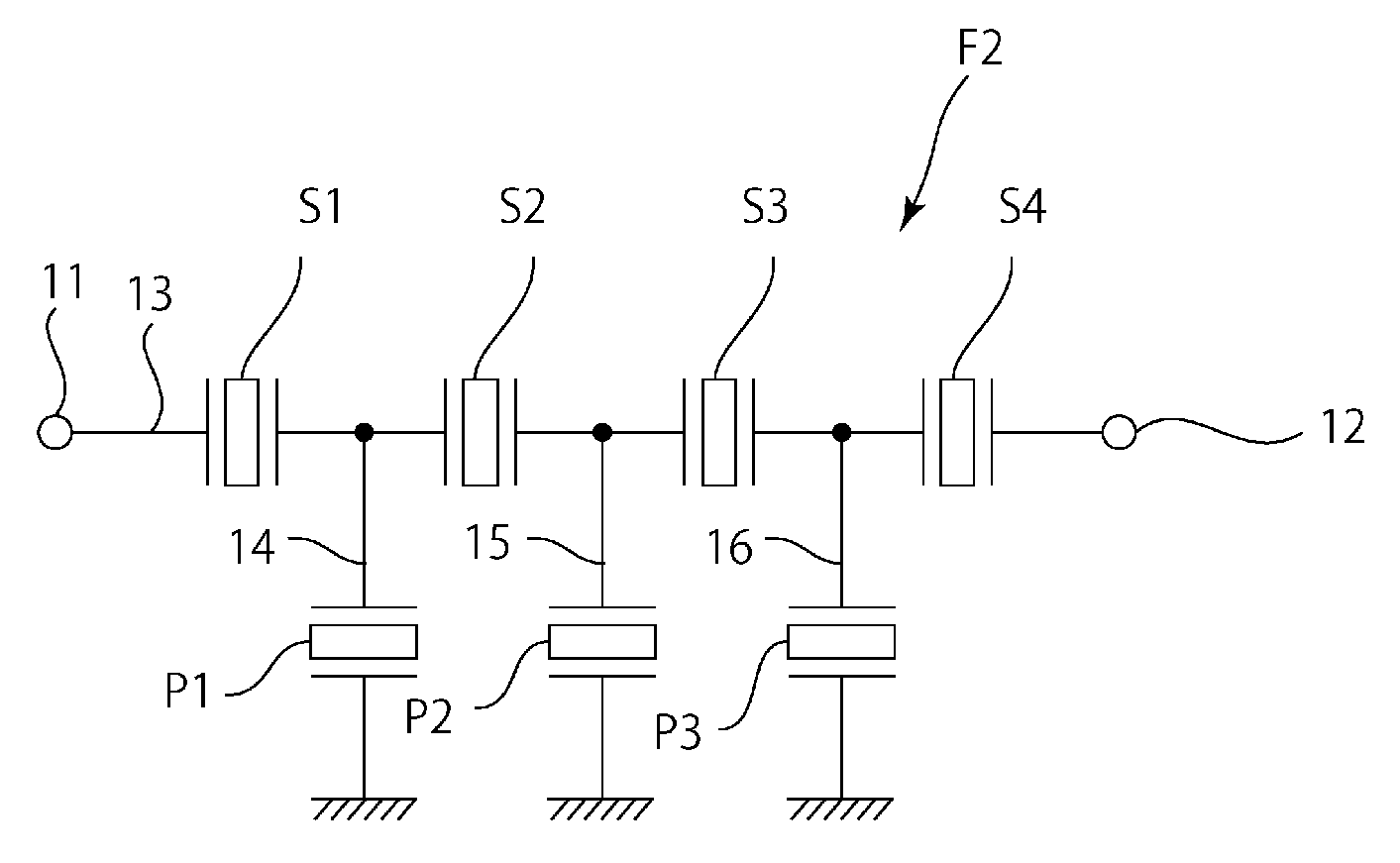 Elastic wave filter device and communication apparatus equipped with the same