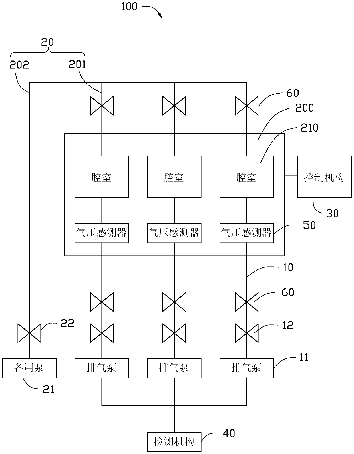 Vacuum exhausting system and control method thereof