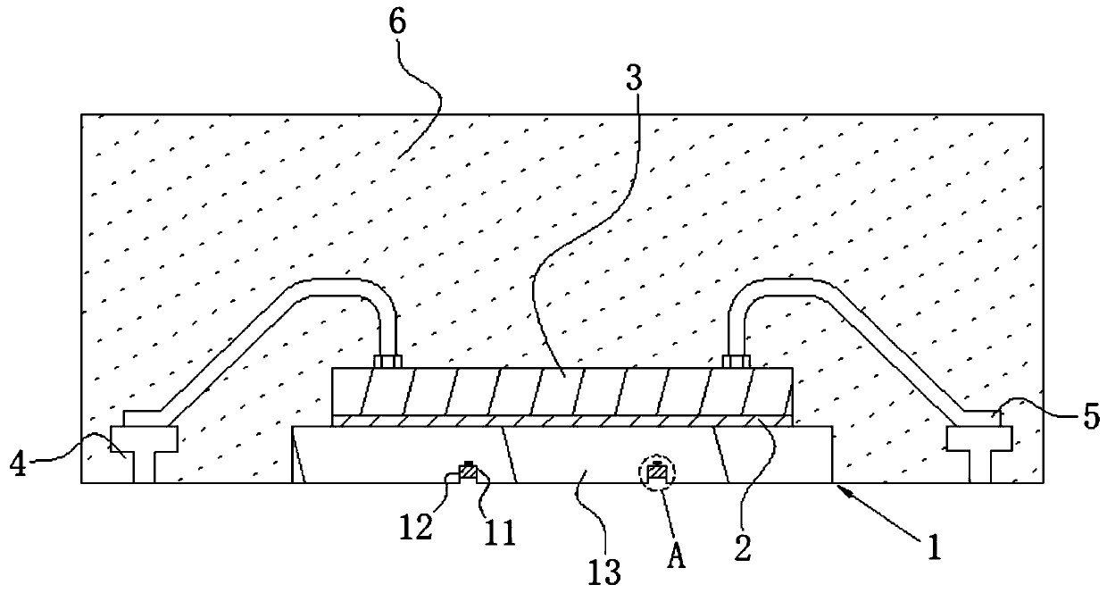 Preparation method of high temperature resistant QFN package structure