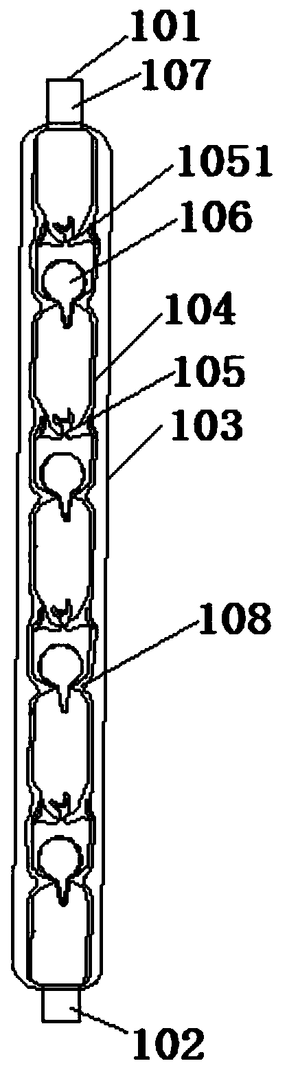 Vacuum interlayer fractionation column and fractionation device