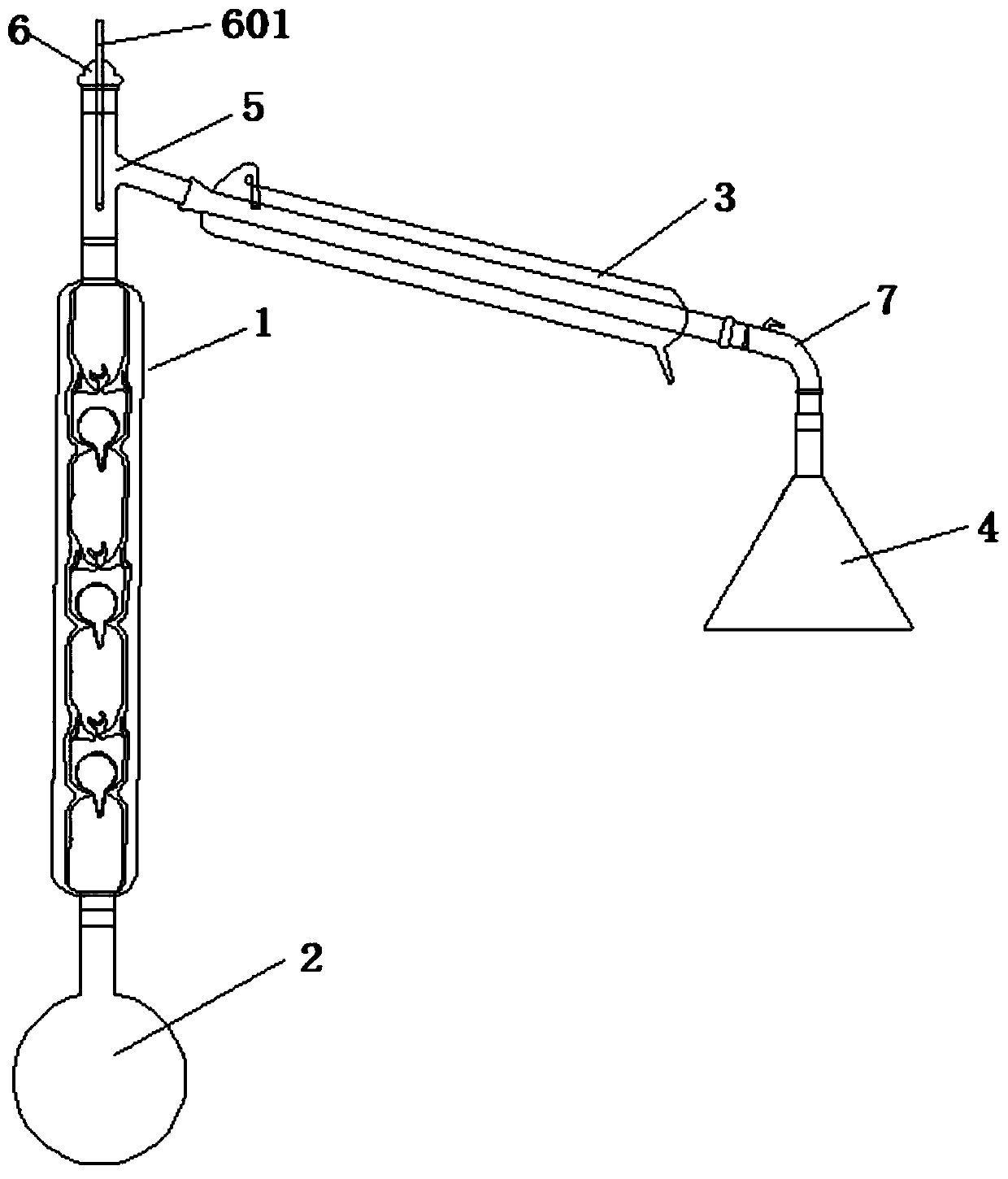 Vacuum interlayer fractionation column and fractionation device