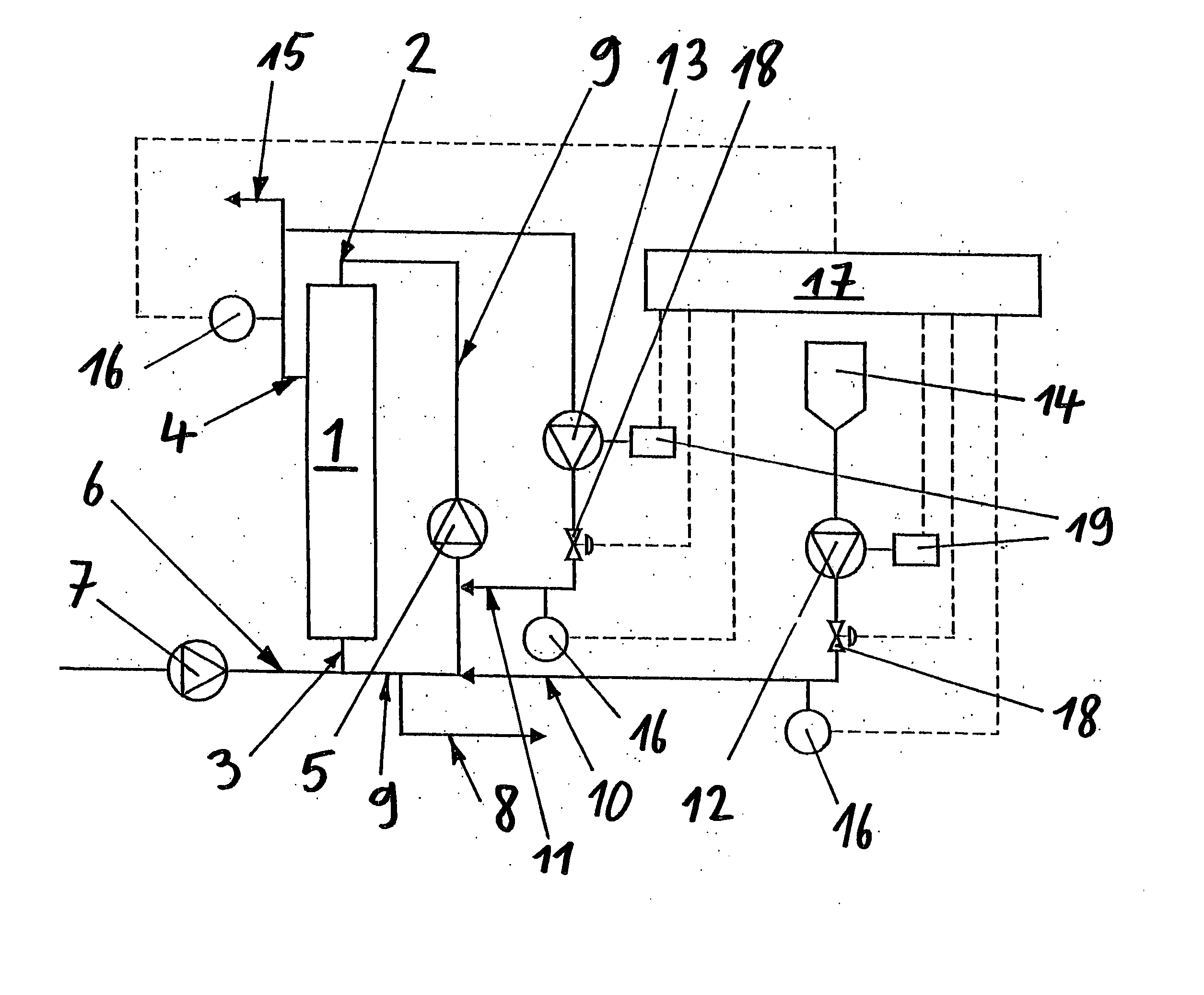 Method for diafiltration of a product and device for carrying out this method