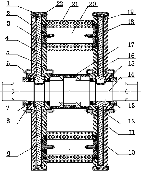 Eddy current retarder device based on magnetorheological effect