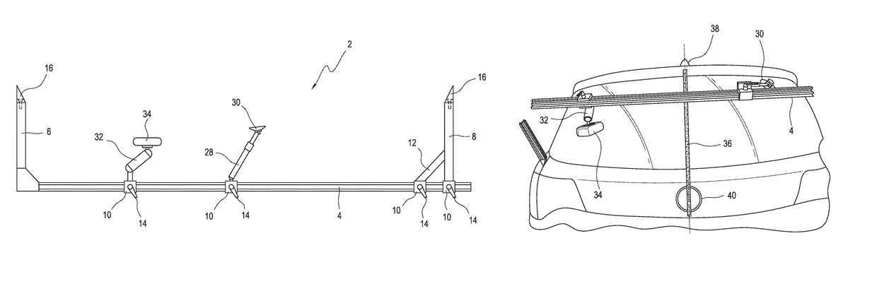 Headlamp aiming tool and method