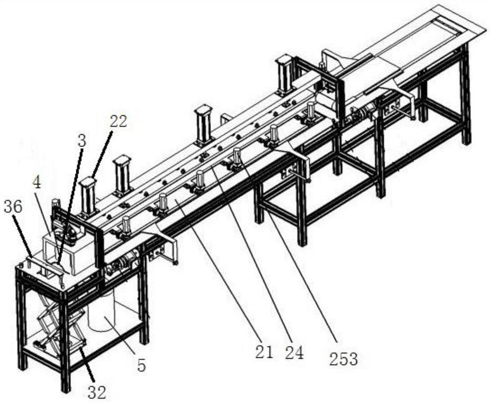 Pressing device for multi-size automatic fixed-distance forming wood finger joint machine