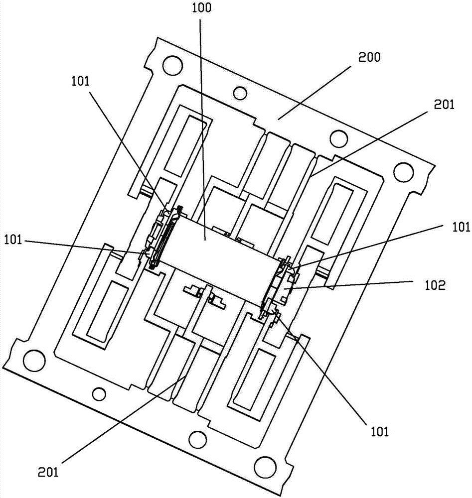 A relay base structure with stable positioning and good consistency can be achieved during secondary injection molding