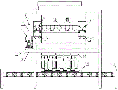 Piston type food racking machine and racking method thereof