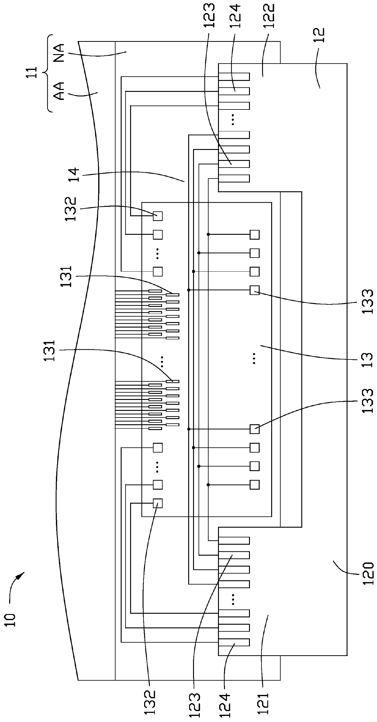 Display panel, driver and flexible circuit board