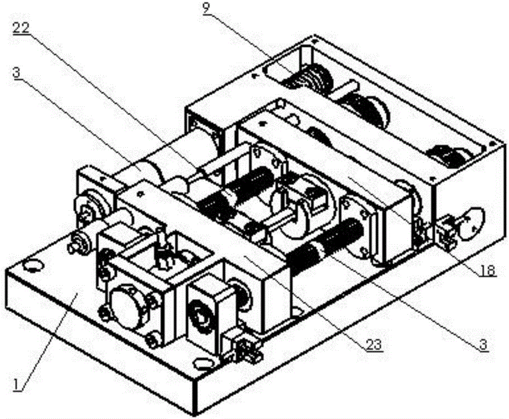 Worm wheel- worm lead screw transmission type two-way stretch test machine