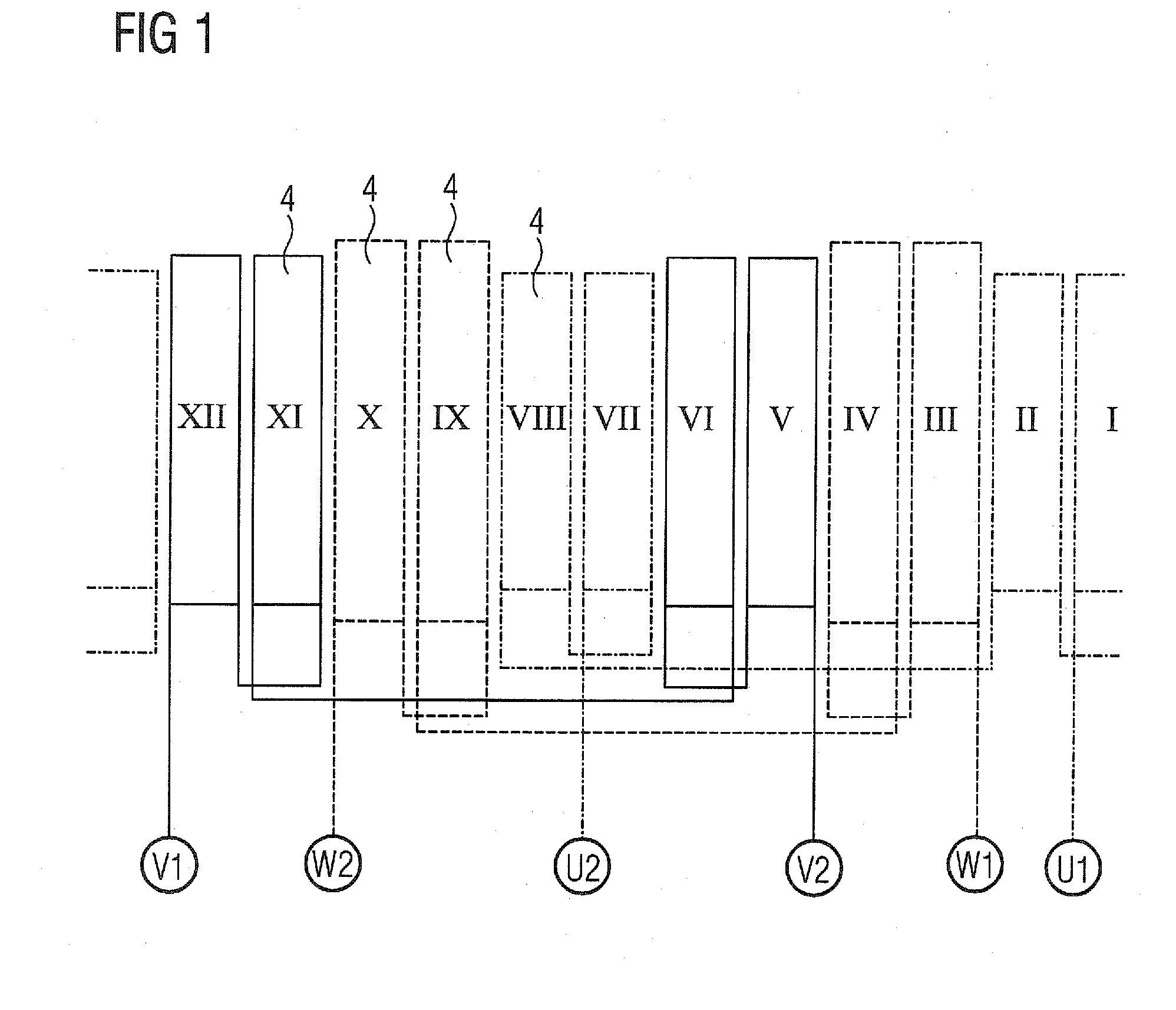 Three-phase dynamoelectrical permanently excited synchronous machine