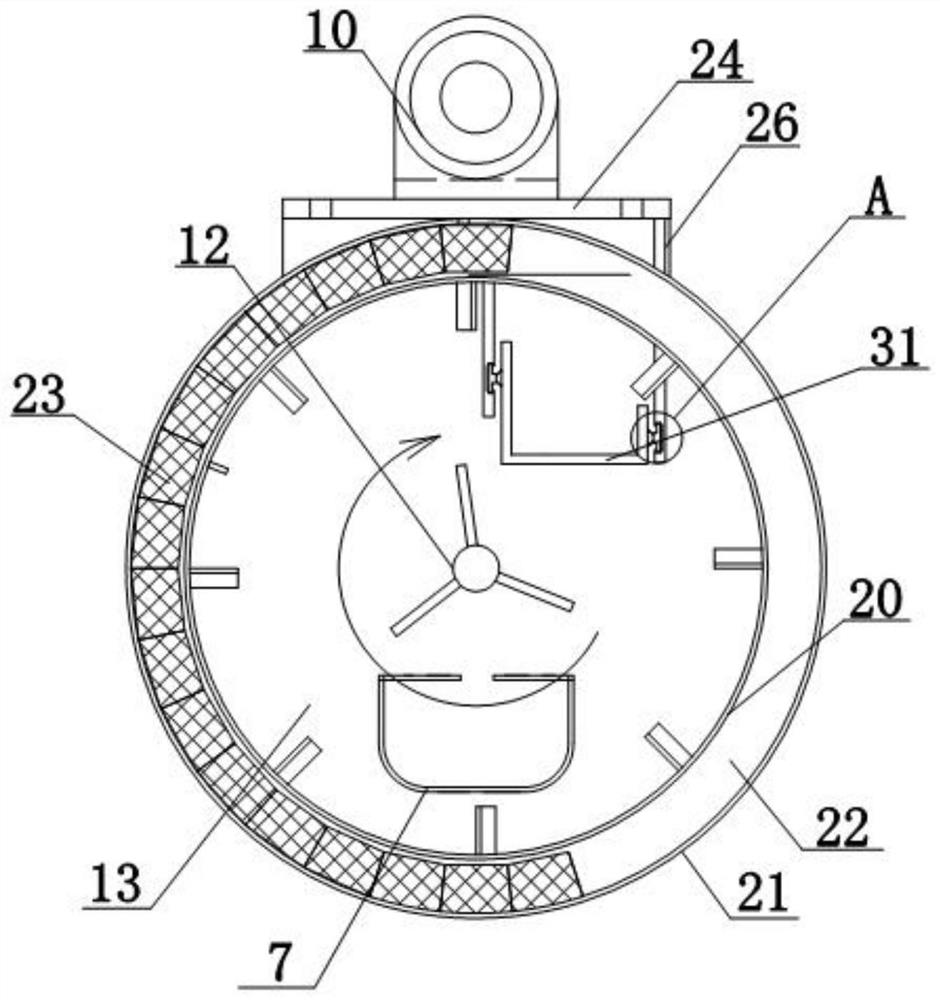 A thermal reduction material mixing system with a rotary iron removal device