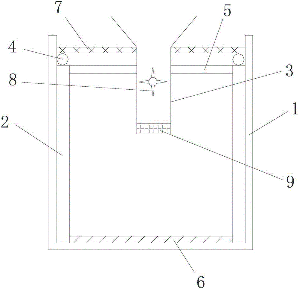 Water gap smashing and recovering mechanism