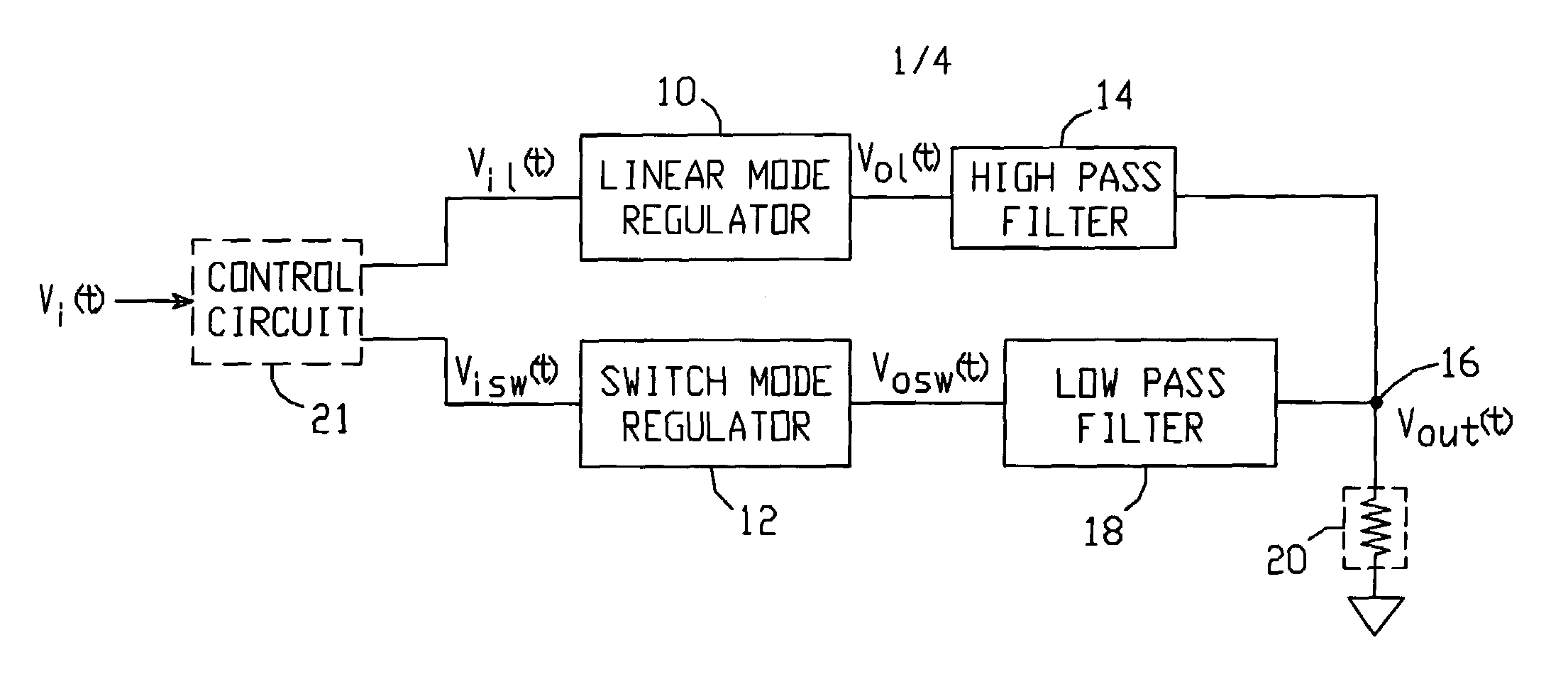 High efficiency high speed low noise regulator