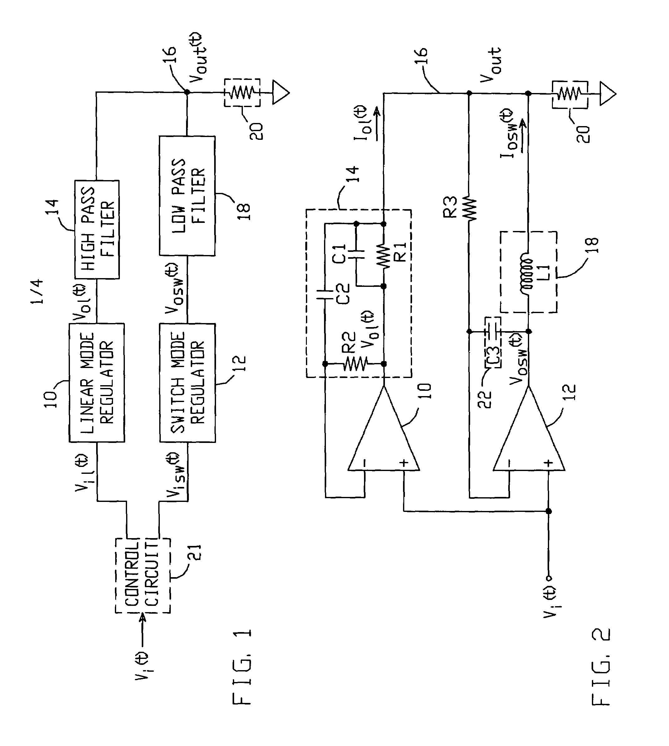 High efficiency high speed low noise regulator